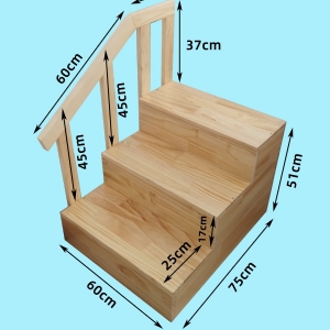 兒童發(fā)育康復(fù)訓練篩查智測評估專用雙向迷你實木扶梯木樓梯步梯